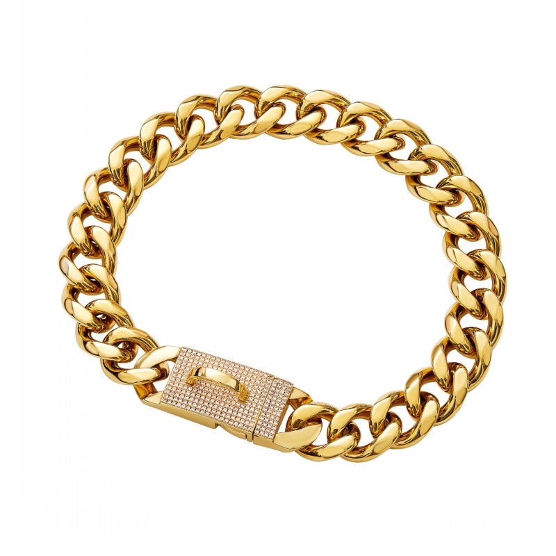 Classic Man Cuban Link Pet Collar